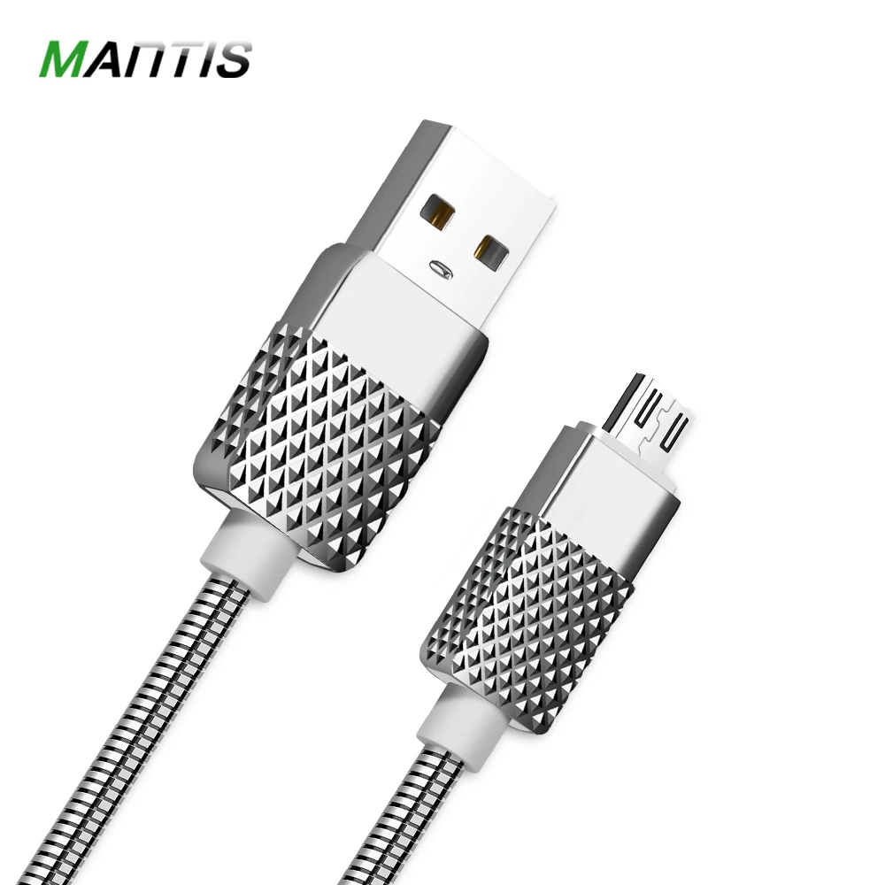 Металлический пружинный Micro USB кабель MANTIS usb-кабель для зарядки данных из сплава