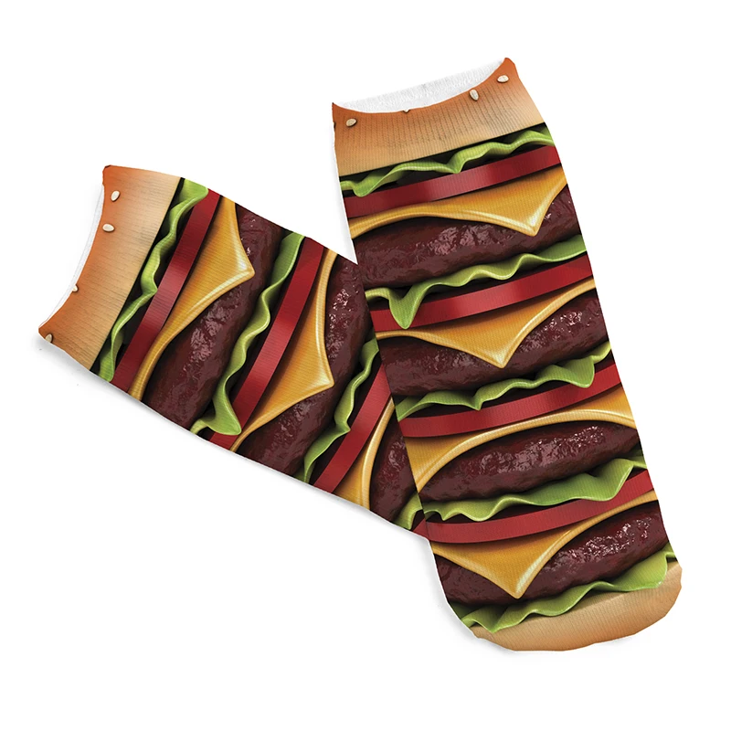 2pairs 3D hamburger Printed socks Women Men Low Cut Ankle Color Cotton sock Casual Character Short Sock
2pairs 3D hamburger Printed socks Women Men Low Cut Ankle Color Cotton sock Casual Character Short Sock
