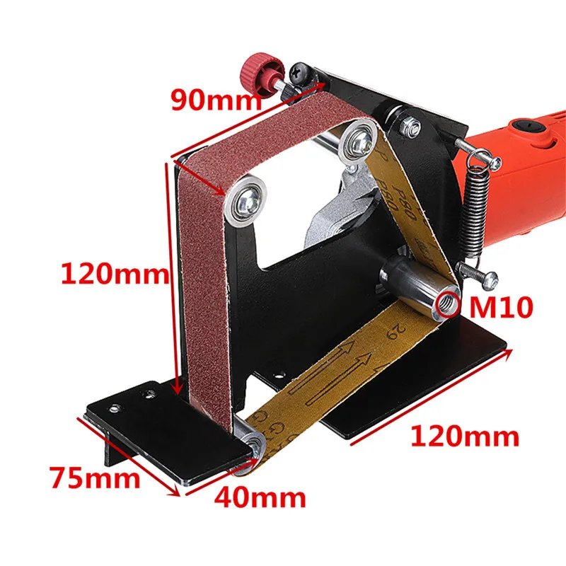 Angle Grinder Belt Sander Attachment Metal Wood Sanding Belt Adapter Use 5/8 Inch Thread Spindle Angle Grinde Durable
Angle Grinder Belt Sander Attachment Metal Wood Sanding Belt Adapter Use 5/8 Inch Thread Spindle Angle Grinde Durable