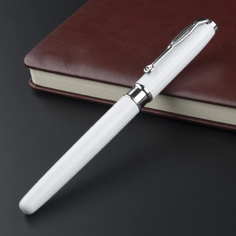 uxury Pen 126 white and Silver Clip Ballpoint Pen with Black Refill Rollerball Pens Office Supplies School Supplies Free shippin
uxury Pen 126 white and Silver Clip Ballpoint Pen with Black Refill Rollerball Pens Office Supplies School Supplies Free shippin