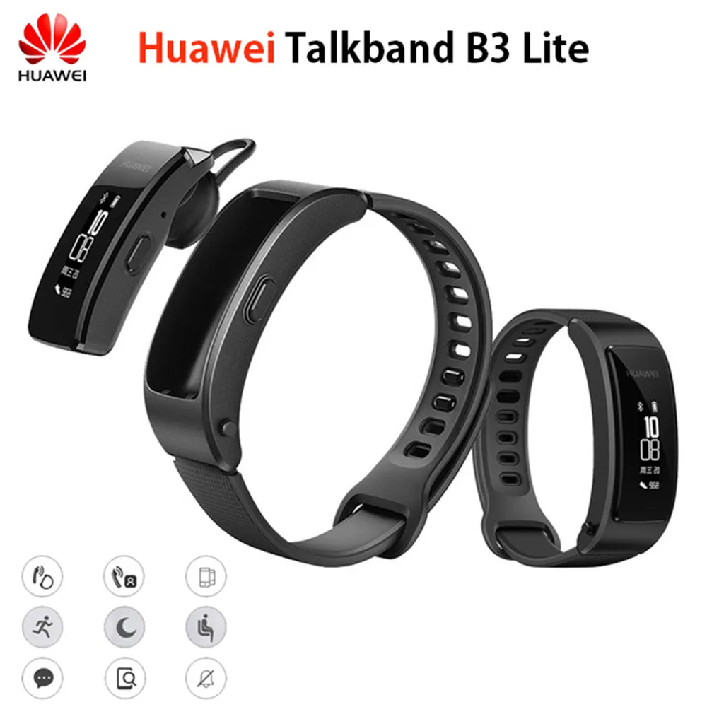 Original Huawei Talkband B3 Lite Smart Band Wristband Bluetooth Headset Answer/End Call Run Walk Sleep Auto Track Alarm Message
Original Huawei Talkband B3 Lite Smart Band Wristband Bluetooth Headset Answer/End Call Run Walk Sleep Auto Track Alarm Message