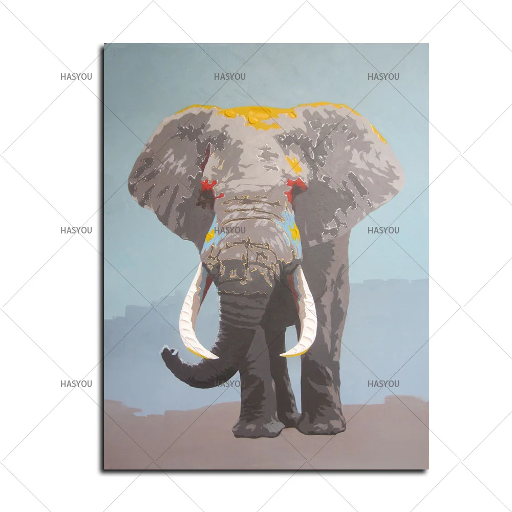 Wildlife Animal Wall Art Elephant Hand Painted Oil Painting On Canvas 100%Hand Painting Decorative Picture Bedroom Living room
Wildlife Animal Wall Art Elephant Hand Painted Oil Painting On Canvas 100%Hand Painting Decorative Picture Bedroom Living room