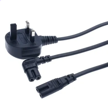 Figure 8 AC power cord Schuko BS1363-A UK type right angled to IEC C7 Power lead cable for samsung Philips Sony LED TV
Figure 8 AC power cord Schuko BS1363-A UK type right angled to IEC C7 Power lead cable for samsung Philips Sony LED TV