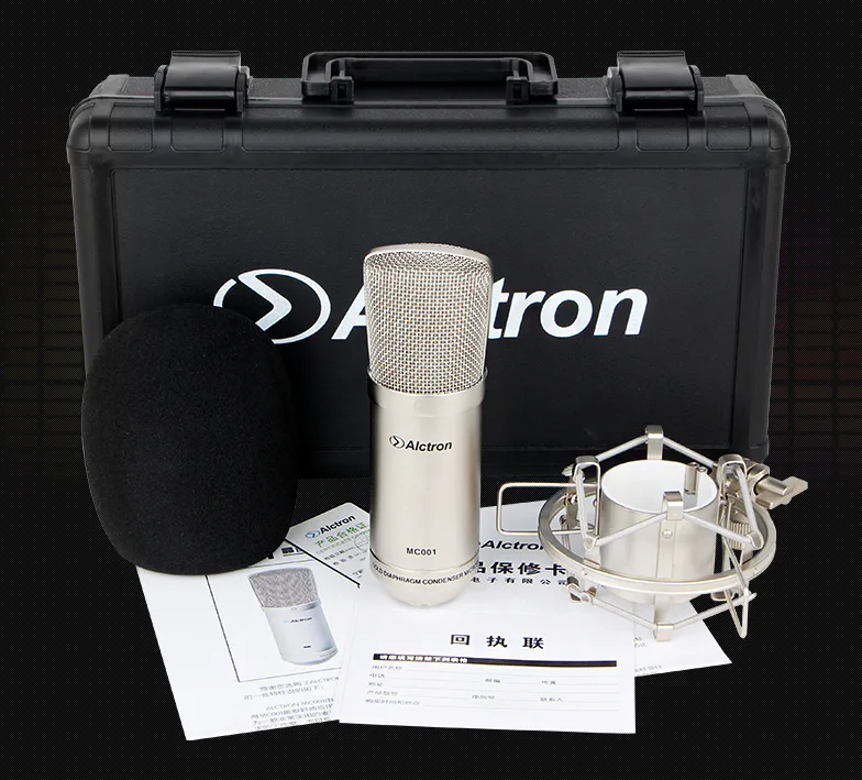 New Top Quality Alctron MC001 condenser microphone pro recording studio microphone With carrying case recording microphone
New Top Quality Alctron MC001 condenser microphone pro recording studio microphone With carrying case recording microphone