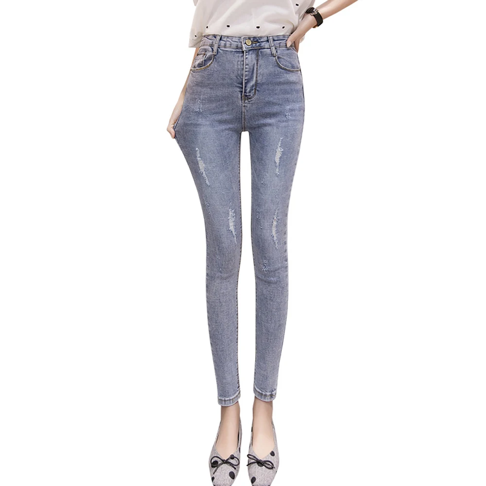 New vintage ripped holes jeans for women high waist stretch pencil pants female casual skinny denim jeans pants
New vintage ripped holes jeans for women high waist stretch pencil pants female casual skinny denim jeans pants