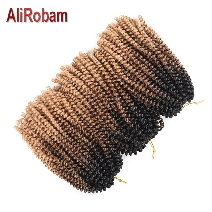 AliRobam Short Length Crochet Braids Ombre Brown Color Spring Twist Synthetic Braiding Hair Extensions 8 inch Kinky Curly Braid
AliRobam Short Length Crochet Braids Ombre Brown Color Spring Twist Synthetic Braiding Hair Extensions 8 inch Kinky Curly Braid