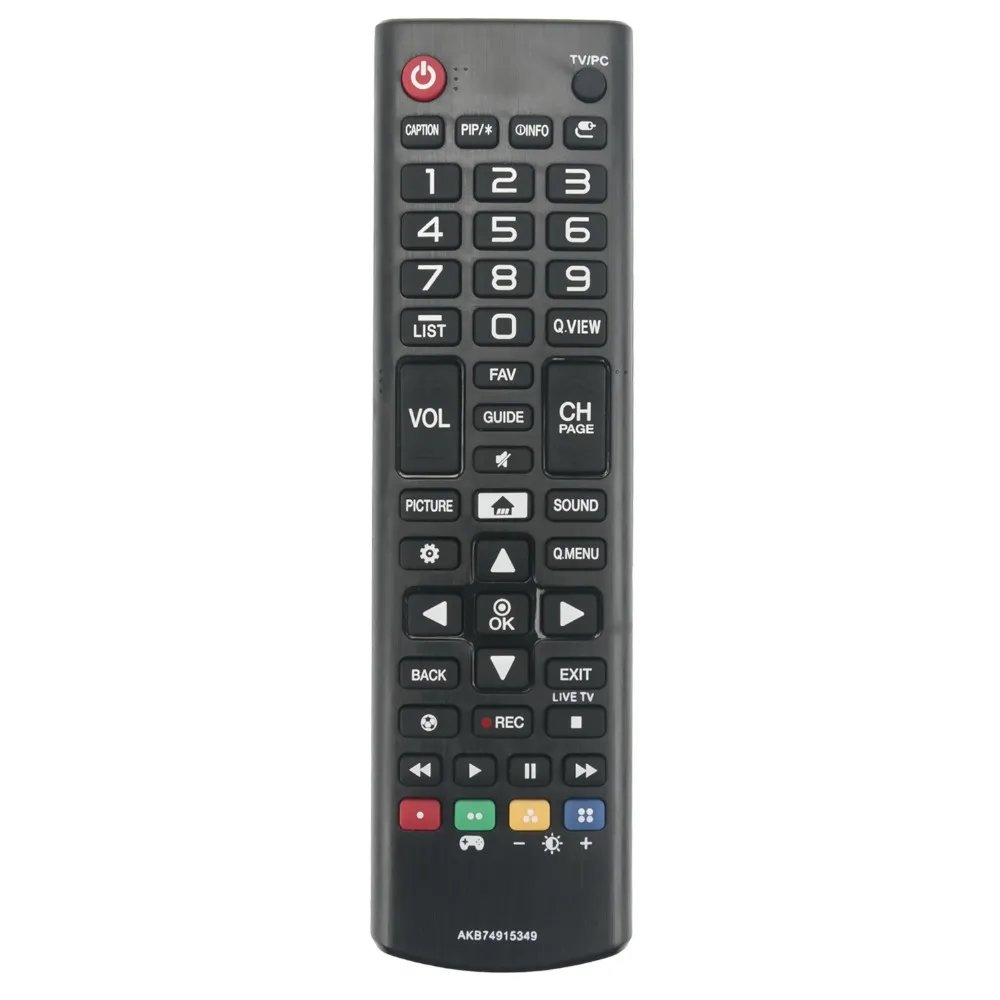 Remote control AKB74915349 akb74915349 Fit for LG TV 32LH510B 32LH515B 32LH560B 32LH570B 32LH600B 32LJ520b 40LH6000 43LH5100
Remote control AKB74915349 akb74915349 Fit for LG TV 32LH510B 32LH515B 32LH560B 32LH570B 32LH600B 32LJ520b 40LH6000 43LH5100