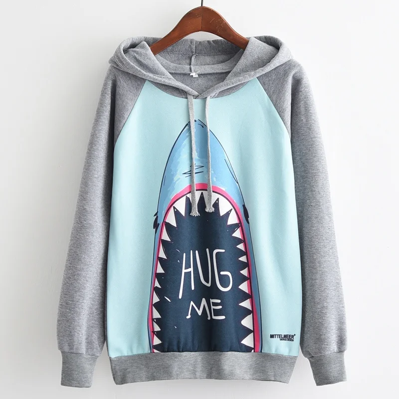 KaiTingu Brand Fashion Autumn Winter Long Sleeve Women Hooded Sweatshirt Harajuku Shark Print Hoodies Tracksuit Jumper Pullover
KaiTingu Brand Fashion Autumn Winter Long Sleeve Women Hooded Sweatshirt Harajuku Shark Print Hoodies Tracksuit Jumper Pullover