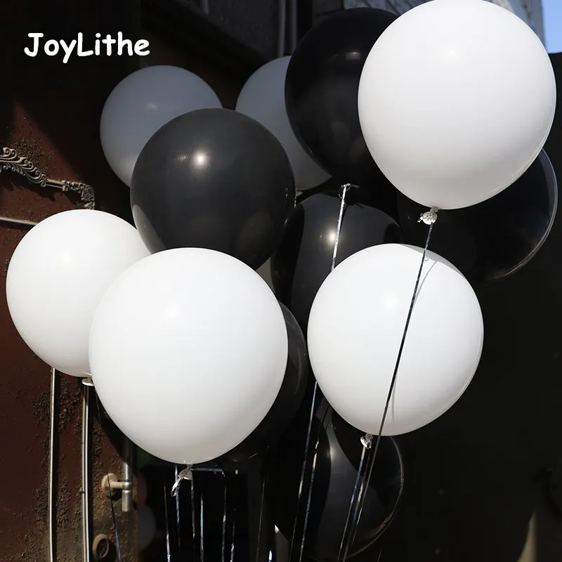 10pcs Thick 2.8 g White Black Balloons Birthday Ballon Decoration balony Wedding party supplies Halloween latex ballon balls toy
10pcs Thick 2.8 g White Black Balloons Birthday Ballon Decoration balony Wedding party supplies Halloween latex ballon balls toy