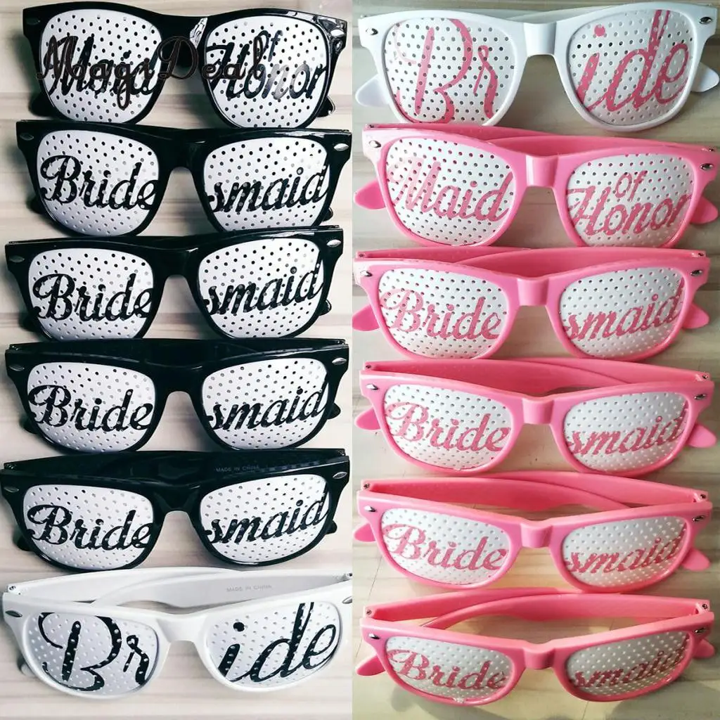 6pcs Set Fashion Bride Bridesmaid Maid of Honor Eyeglasses Wedding Party Hens Night Fancy Dress Glasses Accessories Pink Black
6pcs Set Fashion Bride Bridesmaid Maid of Honor Eyeglasses Wedding Party Hens Night Fancy Dress Glasses Accessories Pink Black