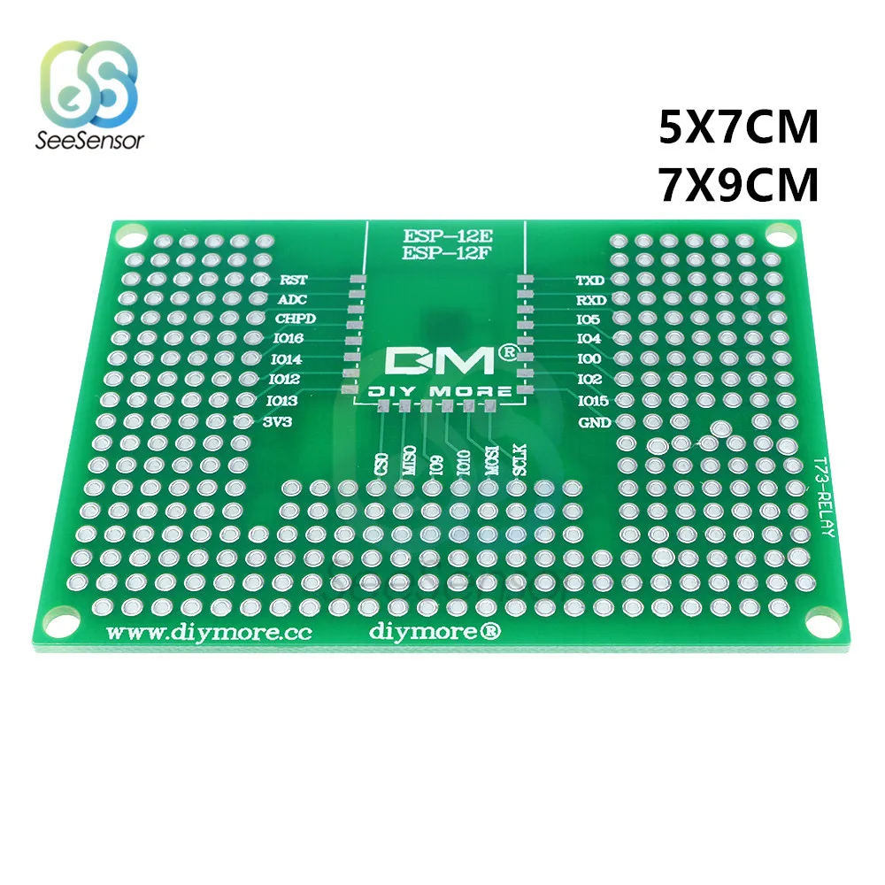 1pcs 5x7CM 7x9CM Double Side Prototype PCB Board Breadboard Protoshield For Arduino Relay ESP8266 WIFI ESP-12F ESP-12E ESP32
1pcs 5x7CM 7x9CM Double Side Prototype PCB Board Breadboard Protoshield For Arduino Relay ESP8266 WIFI ESP-12F ESP-12E ESP32