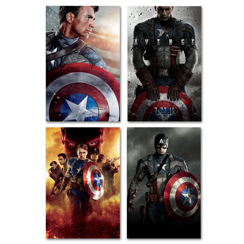 Captain America Poster War Movie Posters Prints Comics Films Heroes Silk Wall Art Super Hero Pictures No Frame
Captain America Poster War Movie Posters Prints Comics Films Heroes Silk Wall Art Super Hero Pictures No Frame