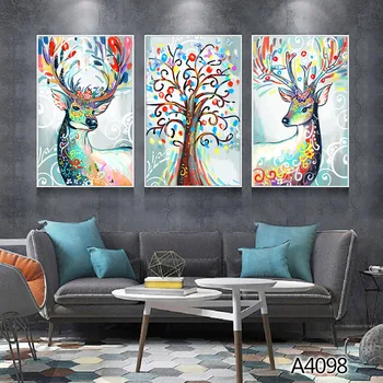 Colorful Deer Fawn Trees Rainbow Impression Abstract Simple image Shiny Home Art Decoration Canvas Wall Painting Clear HD
Colorful Deer Fawn Trees Rainbow Impression Abstract Simple image Shiny Home Art Decoration Canvas Wall Painting Clear HD