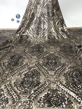 Black sequin lace fabric high quality african lace fabric 2019 embroidered tulle net lace french fabric for wedding
Black sequin lace fabric high quality african lace fabric 2019 embroidered tulle net lace french fabric for wedding