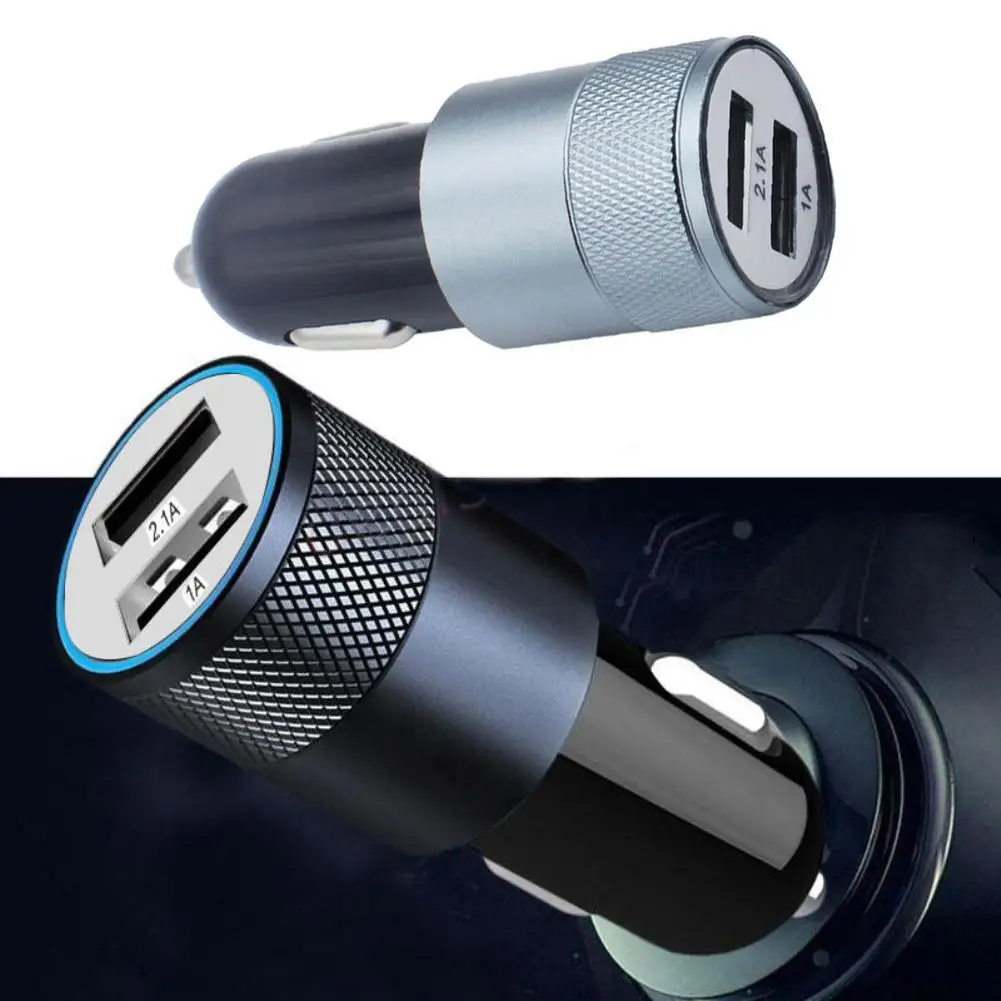Dual USB Car Charger Adapter 2.1A Auto Vehicle Metal Charger For Smart Phone/Tablet
Dual USB Car Charger Adapter 2.1A Auto Vehicle Metal Charger For Smart Phone/Tablet