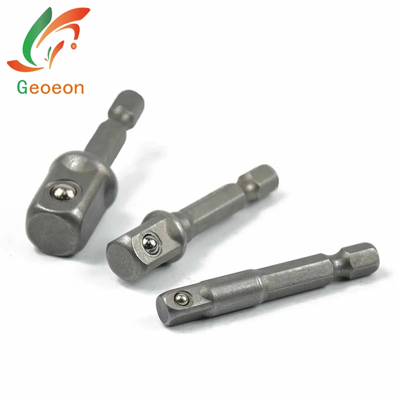 3PCS Chrome Vanadium Steel Socket Adapter Drill Bit Hex Shank to 1/4" 3/8" 1/2" Extension Bar Hex Bit Set Power Tools A56
3PCS Chrome Vanadium Steel Socket Adapter Drill Bit Hex Shank to 1/4" 3/8" 1/2" Extension Bar Hex Bit Set Power Tools A56