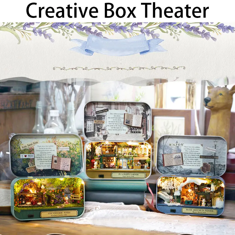 DIY DollHouses For child Box Theatre Forest Rhapsody 3D Mini DIY Wooden Puzzle Dollhouse Furniture Decoration Toy For Houses
DIY DollHouses For child Box Theatre Forest Rhapsody 3D Mini DIY Wooden Puzzle Dollhouse Furniture Decoration Toy For Houses