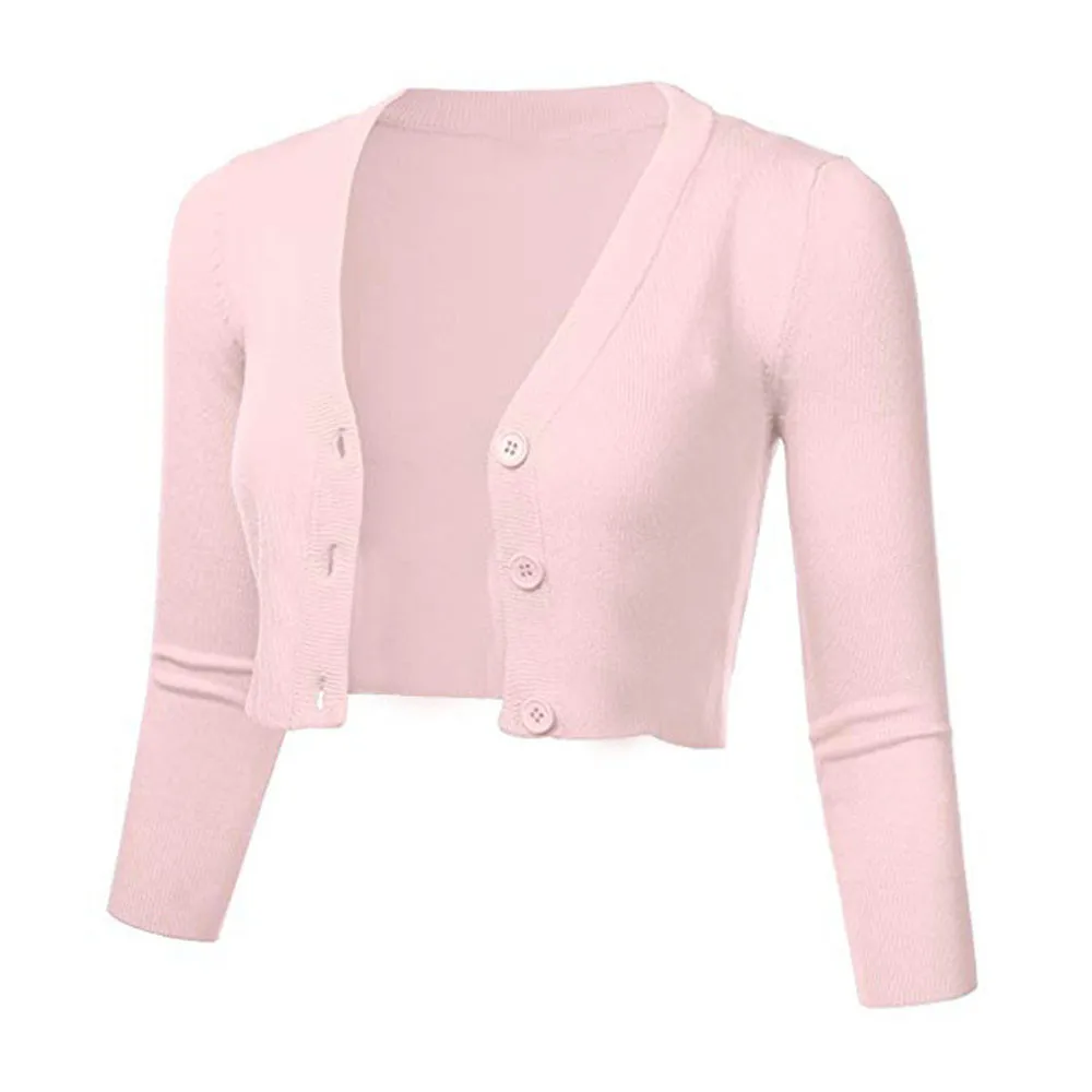 Autumn Winter Sweater Women Sweater Solid Casual Button Down 3/4 Sleeve Cropped Bolero Short Long Sleeve Cardigans Coat Cardigan
Autumn Winter Sweater Women Sweater Solid Casual Button Down 3/4 Sleeve Cropped Bolero Short Long Sleeve Cardigans Coat Cardigan