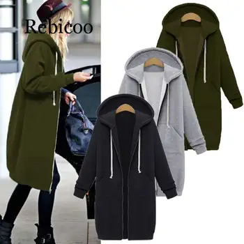 Rebicoo Women Jacket Long Coat Autumn 2019 Casual Plus Size Winter Hooded Jacket Female Sweater Ladies Cardigan
Rebicoo Women Jacket Long Coat Autumn 2019 Casual Plus Size Winter Hooded Jacket Female Sweater Ladies Cardigan