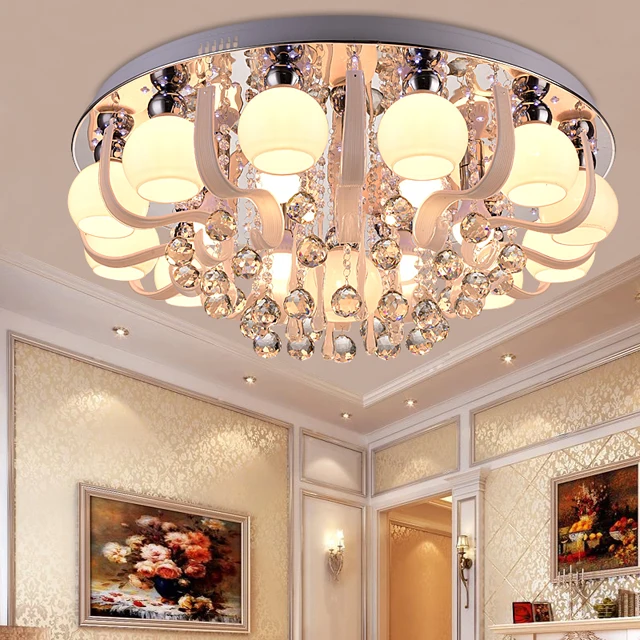 Living room lights round crystal lamp ceiling lamp led modern simple bedroom lights restaurant lighting color atmosphere lamps
Living room lights round crystal lamp ceiling lamp led modern simple bedroom lights restaurant lighting color atmosphere lamps