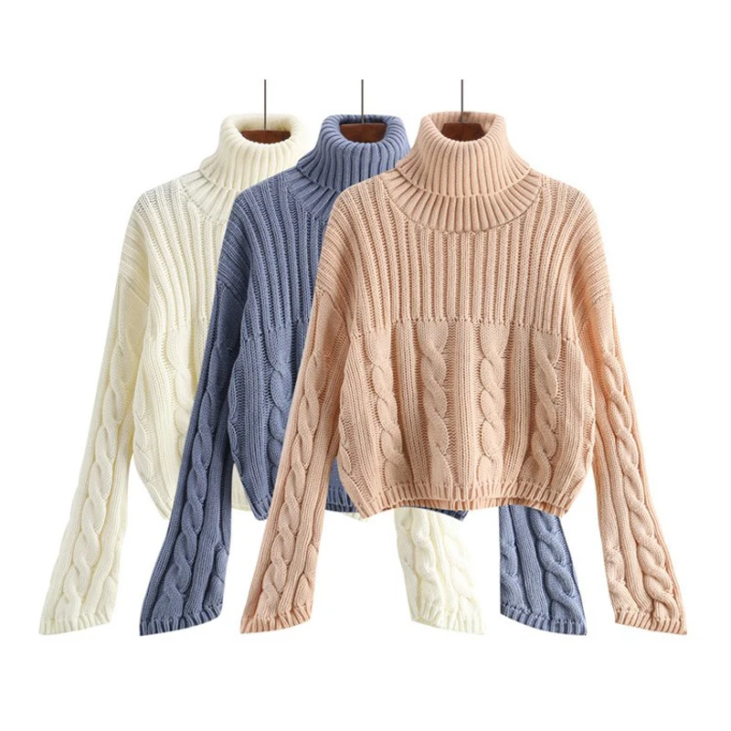 Winter Warm Turtleneck Twisted Knitted Sweater Jumper Women Thick Long Sleeve Pullover pull femme Casual Women Knitting Tops
Winter Warm Turtleneck Twisted Knitted Sweater Jumper Women Thick Long Sleeve Pullover pull femme Casual Women Knitting Tops