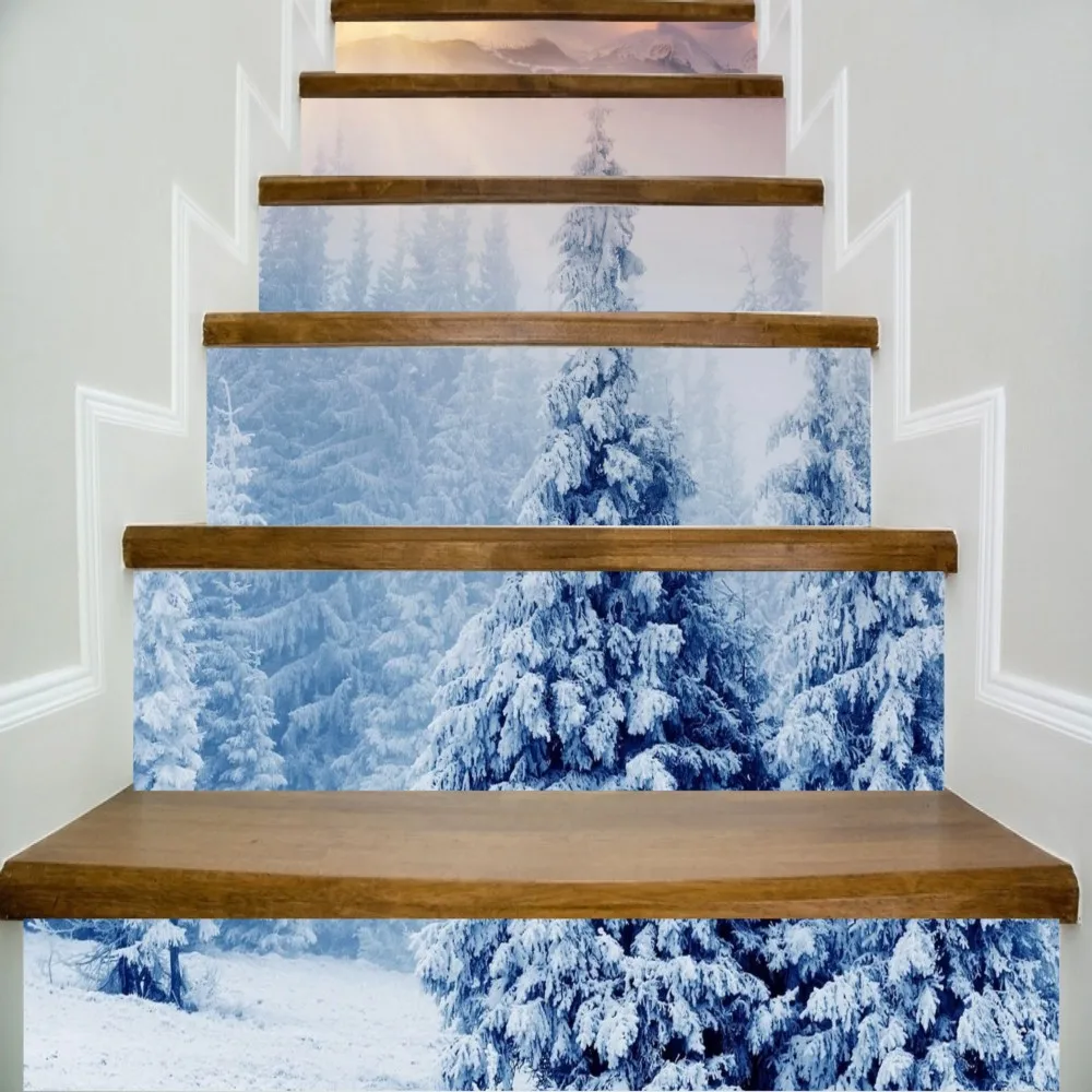 6pcs/set 18cm x 100cm Snowy Pine Trees in The Sun Pattern Stair Sticker Art Poster LTT095
6pcs/set 18cm x 100cm Snowy Pine Trees in The Sun Pattern Stair Sticker Art Poster LTT095