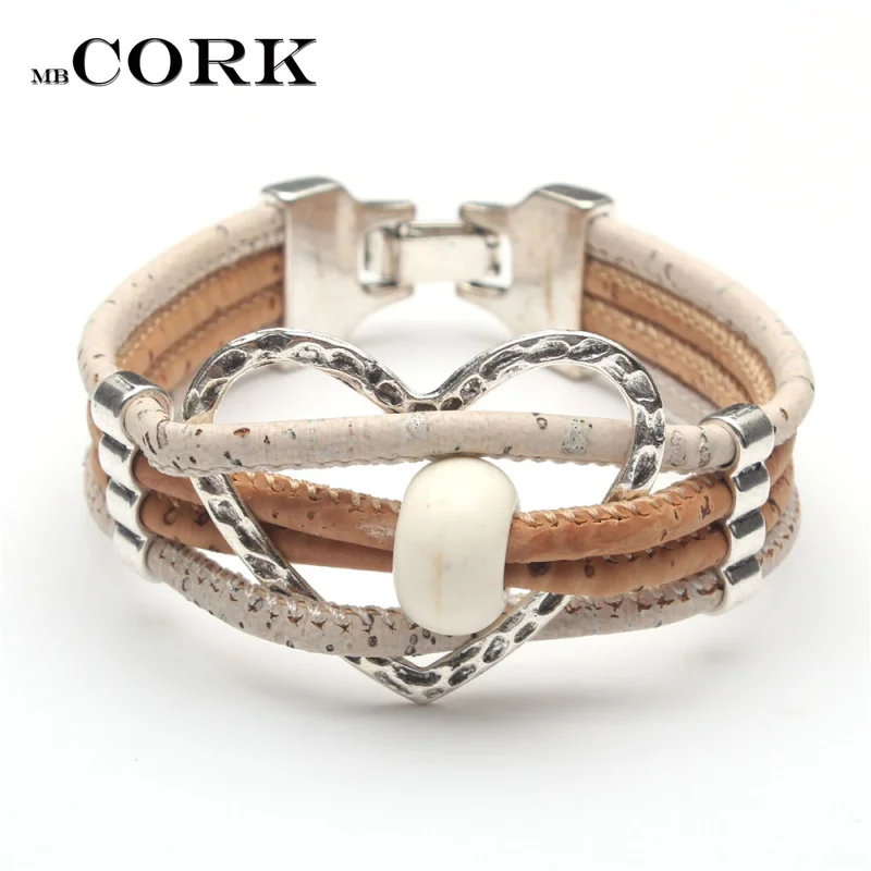 Love Heart with stone beads cork bracelet women bracelet original handmade wood bracelet jewelry Brw-008
Love Heart with stone beads cork bracelet women bracelet original handmade wood bracelet jewelry Brw-008