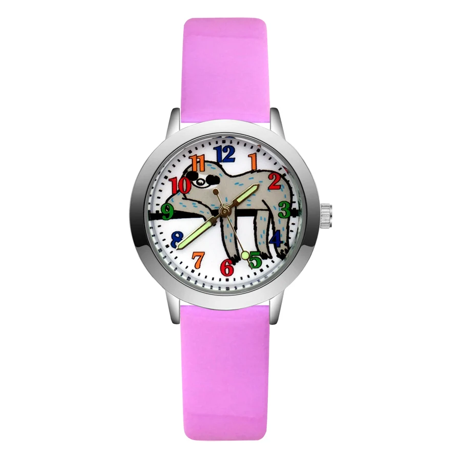 Fashion Cartoon Cute pretty Animal sloth style Children's Watches Kids Student Girls Boys Quartz leather Wrist Watch clock JA150
Fashion Cartoon Cute pretty Animal sloth style Children's Watches Kids Student Girls Boys Quartz leather Wrist Watch clock JA150