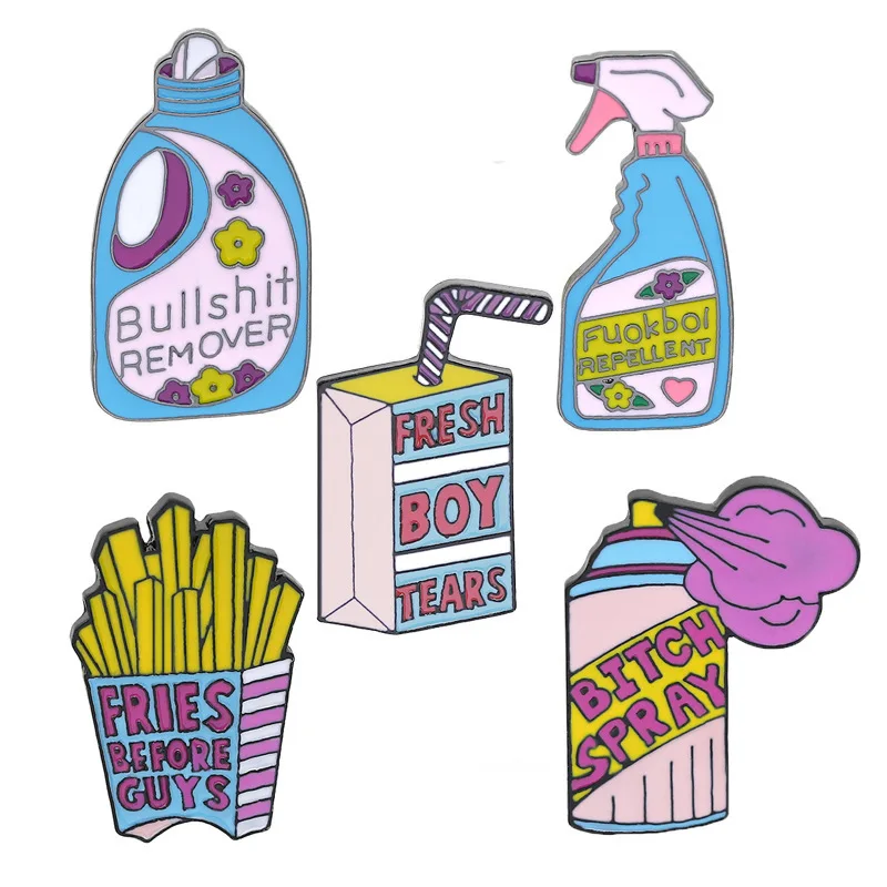 Repellent Button Fries Enamel Pins Brooches Detergent Boxed Drink Pink Pin Big Bottle Spray For Women Badge Jackets Jewelry Gift
Repellent Button Fries Enamel Pins Brooches Detergent Boxed Drink Pink Pin Big Bottle Spray For Women Badge Jackets Jewelry Gift