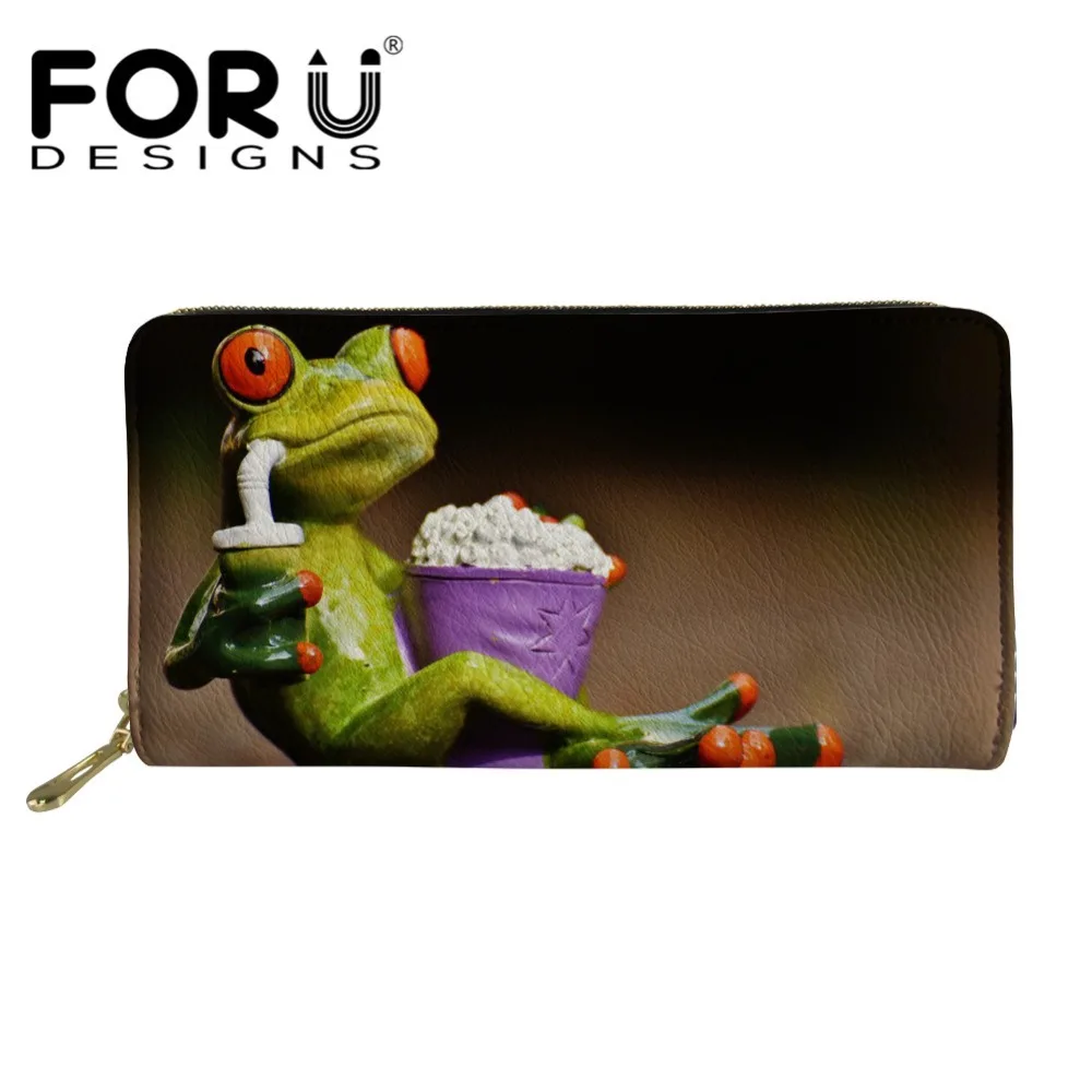 FORUDESIGNS 2019 3D Painting Long Wallet Coin Phone Multi Zip Around Wallets Funny Frog Luxury Card Holders Handbag Clutch Bags
FORUDESIGNS 2019 3D Painting Long Wallet Coin Phone Multi Zip Around Wallets Funny Frog Luxury Card Holders Handbag Clutch Bags