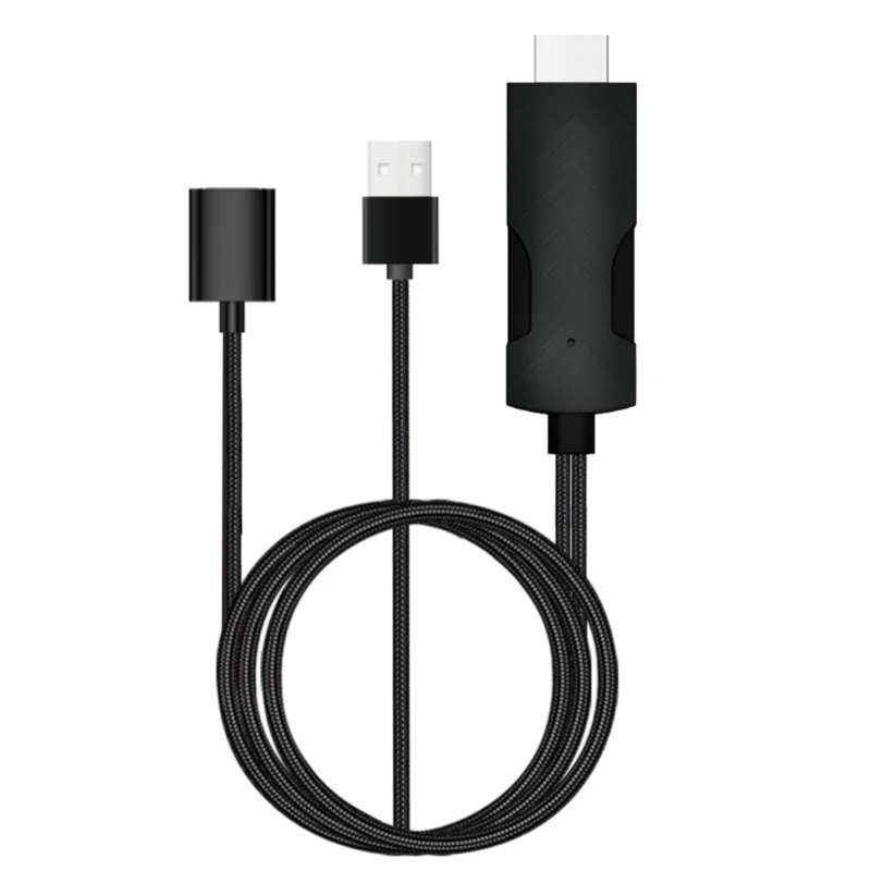 EDAL Universal USB to HDMI Cable Converter For Lightning Type-C Micro USB to HDMI Adapter For iPhone SamSung Xiaomi Up to 4K
EDAL Universal USB to HDMI Cable Converter For Lightning Type-C Micro USB to HDMI Adapter For iPhone SamSung Xiaomi Up to 4K