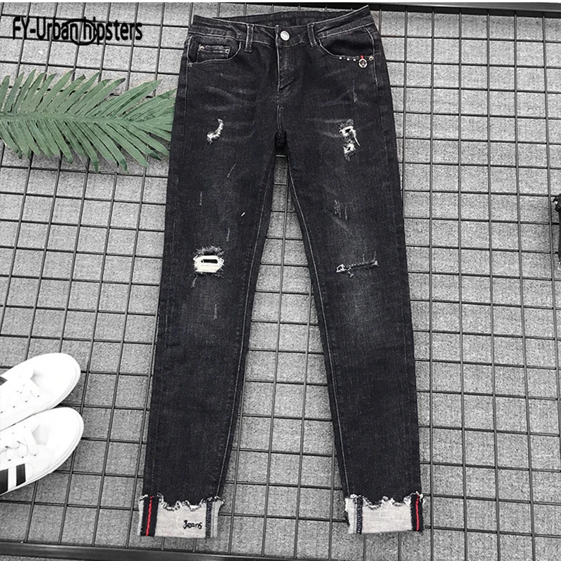 2019 black women elastic jeans plus size Casual nine denim pants cuff pencil skinny jeans stretch women ripped jeans boyfriend
2019 black women elastic jeans plus size Casual nine denim pants cuff pencil skinny jeans stretch women ripped jeans boyfriend