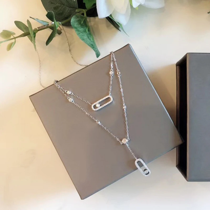 Hot Brand Pure 925 Sterling Silver Jewelry For Women Beach Necklace Slide Stone Drop Pendants Move Stone Design Summer Neckalce
Hot Brand Pure 925 Sterling Silver Jewelry For Women Beach Necklace Slide Stone Drop Pendants Move Stone Design Summer Neckalce