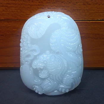 Genuine natural white jade jade pendant white tiger mountain level Afghanistan White Jade Pendant Zodiac tiger
Genuine natural white jade jade pendant white tiger mountain level Afghanistan White Jade Pendant Zodiac tiger