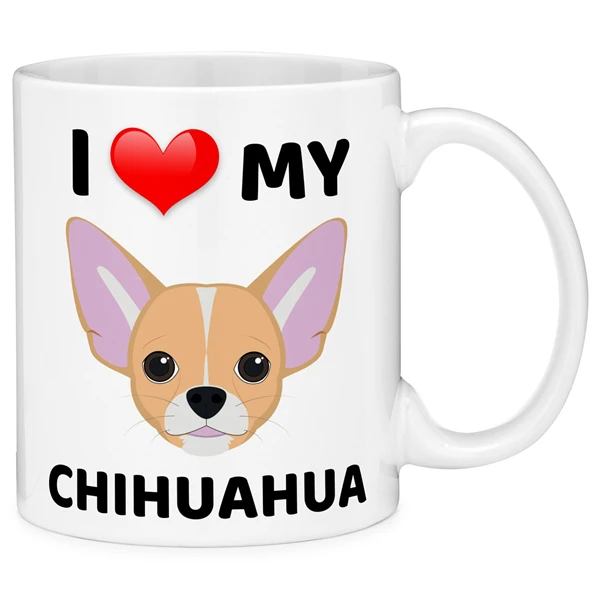 Funny Cute I Love My Chihuahua Dog Mug Novelty Chihuahua Dog Puppy Coffee Mug Tea Cup Lovely Pet Pawn Birthday Gift Ceramic 11OZ
Funny Cute I Love My Chihuahua Dog Mug Novelty Chihuahua Dog Puppy Coffee Mug Tea Cup Lovely Pet Pawn Birthday Gift Ceramic 11OZ