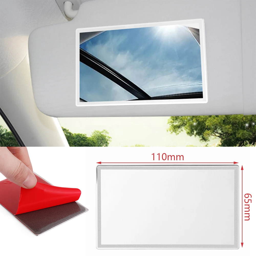 

1PC Durable Stainless Steel Car Cosmetic Mirror Sun Visor Mirror Sun-shading Automobile Decoration Makeup Tools Accessories