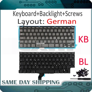 New for Macbook Pro Retina 13" A1502 German Germany DE GR Keyboard with Backlight Backlight +100Pcs Screws 2013 2014 2015 Years
New for Macbook Pro Retina 13" A1502 German Germany DE GR Keyboard with Backlight Backlight +100Pcs Screws 2013 2014 2015 Years