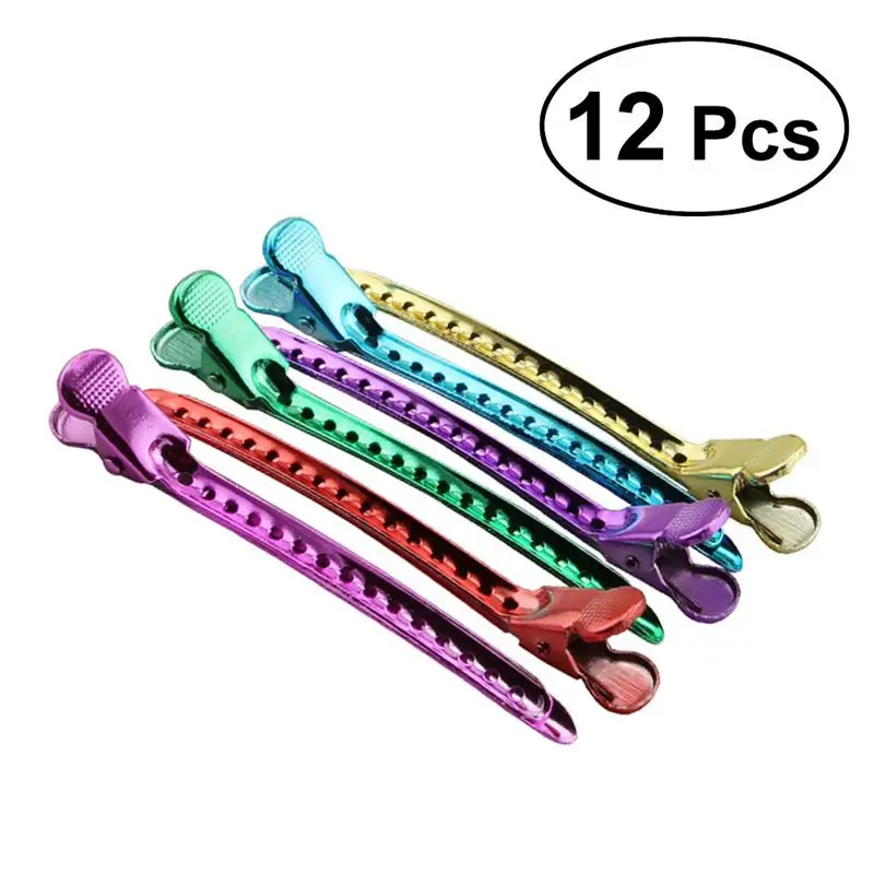 12Pcs Metal Duck Bill Hair Clip Clamp Barrette Headwear Stainless Steel Hairdresser Hairpins Salon Barber Hair Styling Tools 
12Pcs Metal Duck Bill Hair Clip Clamp Barrette Headwear Stainless Steel Hairdresser Hairpins Salon Barber Hair Styling Tools