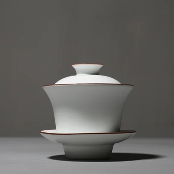 PINNY Matte White Porcelain Gaiwan Hand Made Ceramic Tea Tureen High Quality Kung Fu Tea Set Chinaware Chinese Tea Service
PINNY Matte White Porcelain Gaiwan Hand Made Ceramic Tea Tureen High Quality Kung Fu Tea Set Chinaware Chinese Tea Service