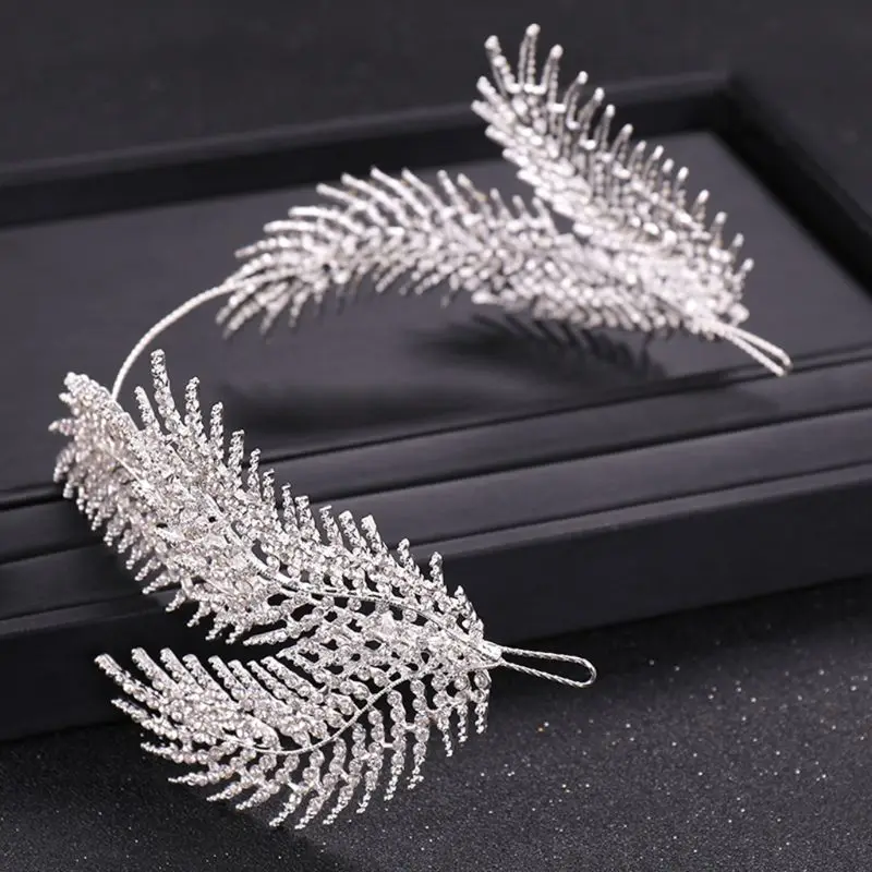 Bride Headband Feather Rhinestone Shiny Wedding Headwear Fashion Luxury Women Charms Jewelry Headdress Bridal Party Prom Crown T
Bride Headband Feather Rhinestone Shiny Wedding Headwear Fashion Luxury Women Charms Jewelry Headdress Bridal Party Prom Crown T