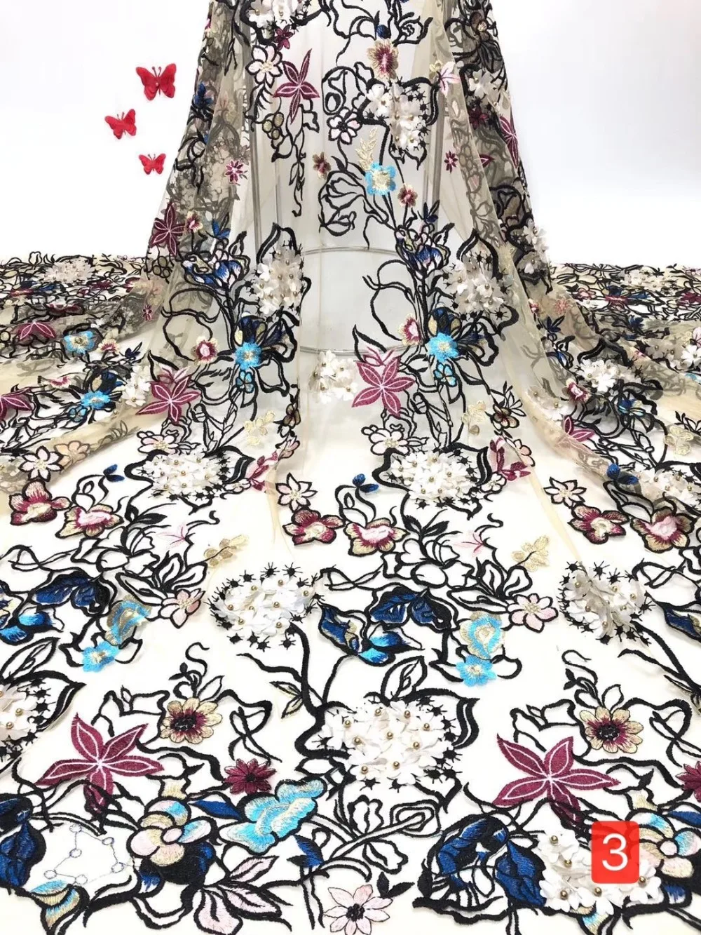 African newly launched lace fabric, 2019 Nigerian lace embroidery high-quality boutique lace fabric wedding party 
African newly launched lace fabric, 2019 Nigerian lace embroidery high-quality boutique lace fabric wedding party