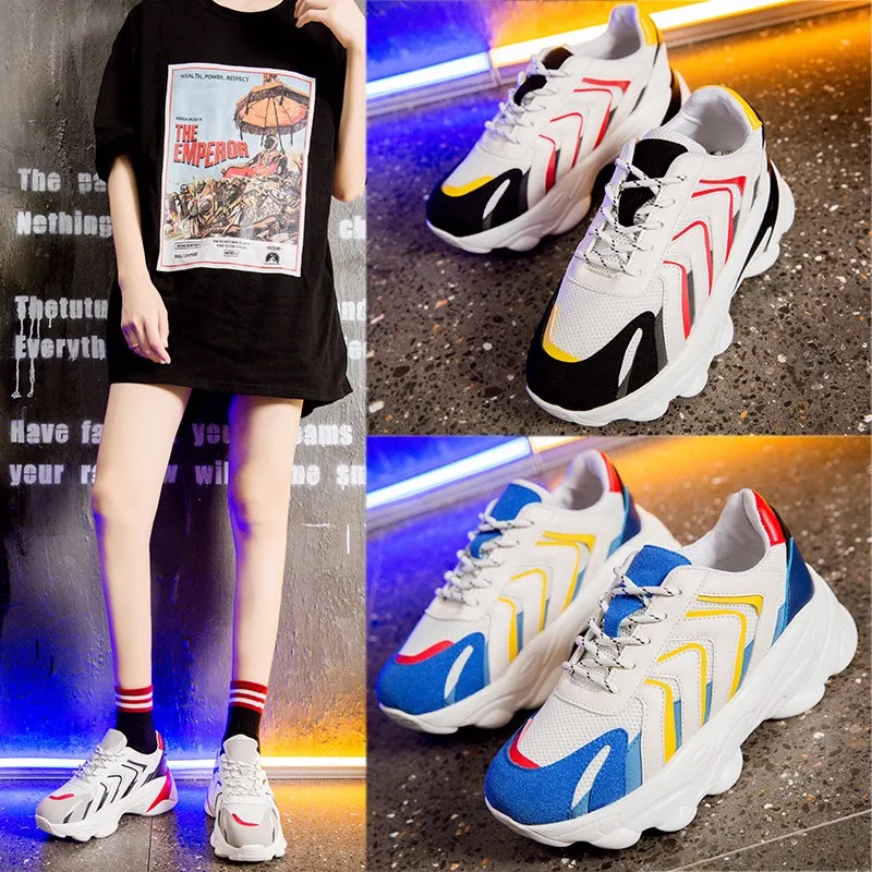 Hot women sneakers 2019 summer new net red wild flat bottom mesh breathable casual thick bottom dad shoes women shoes
Hot women sneakers 2019 summer new net red wild flat bottom mesh breathable casual thick bottom dad shoes women shoes
