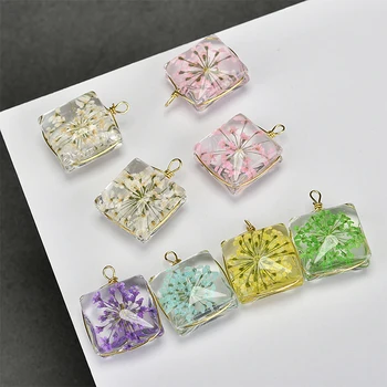 Spring style 20pcs/lot color flowers core decoration Glass geometry square shape Copper charms diy jewelry earring pendants
Spring style 20pcs/lot color flowers core decoration Glass geometry square shape Copper charms diy jewelry earring pendants
