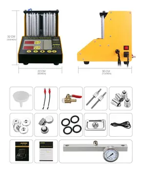 AUTOOL CT-150 4 cylinders Gasoline Car Motorcycle Auto Ultrasonic Fuel injector ultra cleaning tester 220V/110V
AUTOOL CT-150 4 cylinders Gasoline Car Motorcycle Auto Ultrasonic Fuel injector ultra cleaning tester 220V/110V