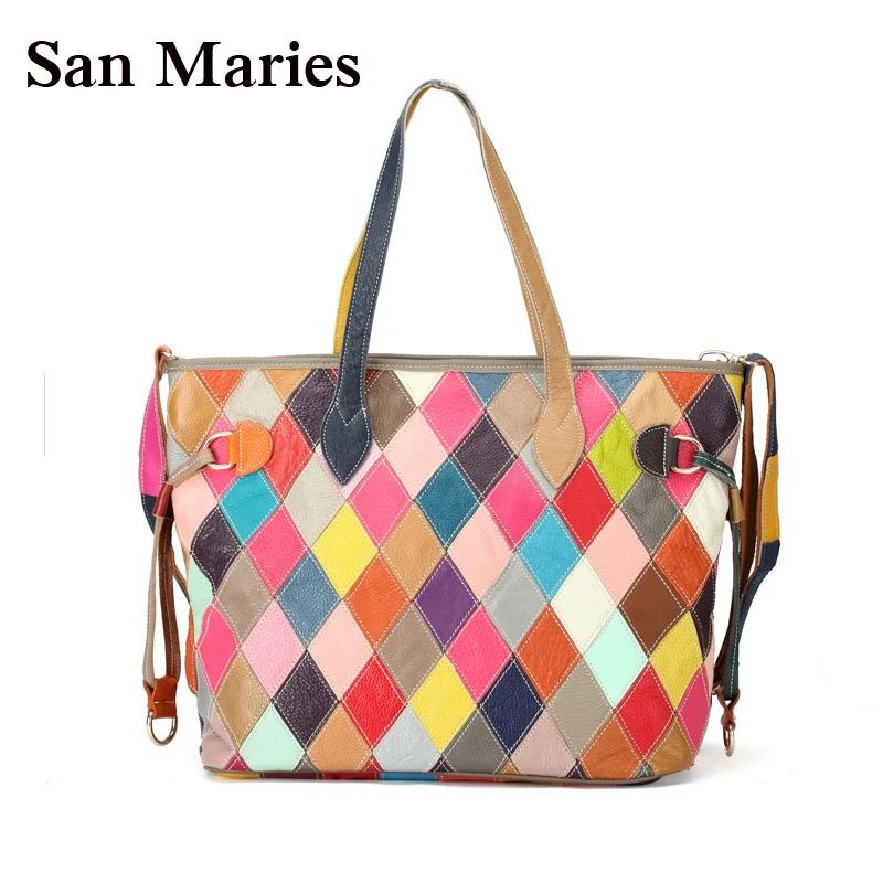 2019 New Patchwork Cow Leather Bags Handbags Women Famous Brands Fashion Women Tote Bag Shoulder Bags
2019 New Patchwork Cow Leather Bags Handbags Women Famous Brands Fashion Women Tote Bag Shoulder Bags