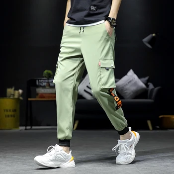 Solid Color Men Cargo Pants Webbing Printing Multi-Pockets Mens Pants Casual Pants Men Pantalones Hombres
Solid Color Men Cargo Pants Webbing Printing Multi-Pockets Mens Pants Casual Pants Men Pantalones Hombres