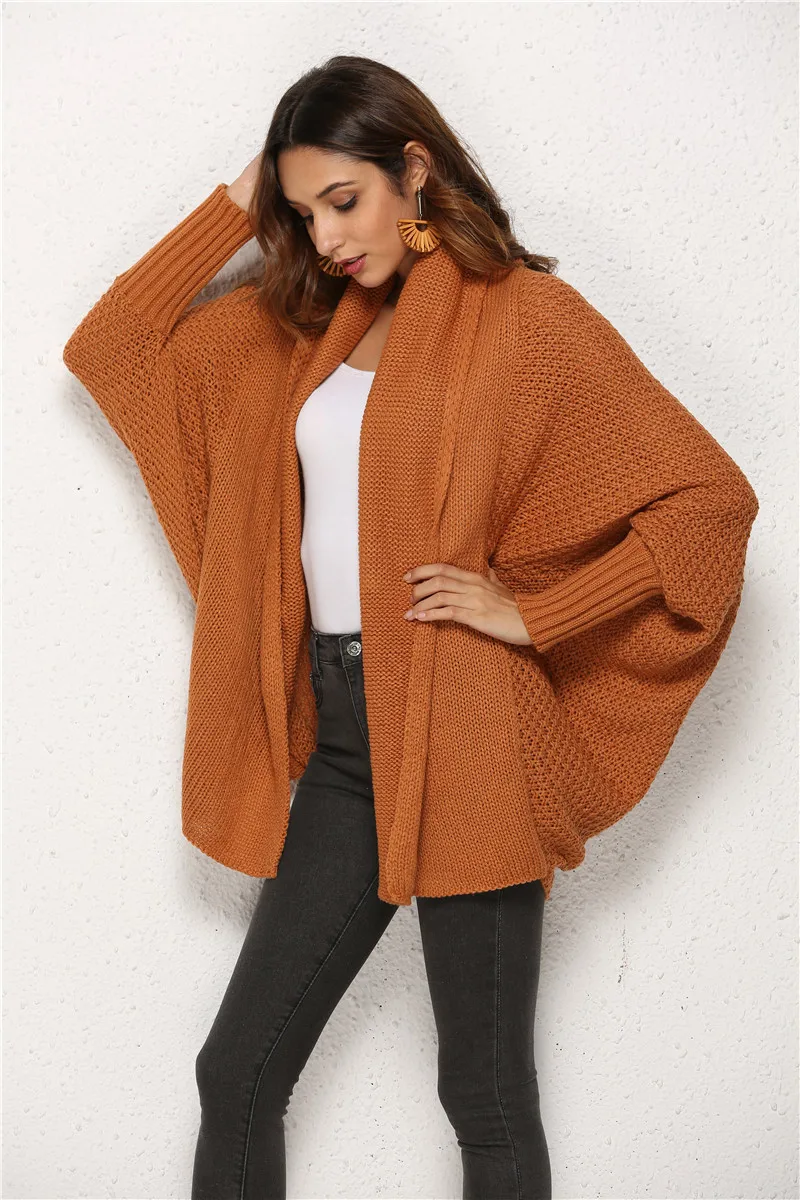 New Women Girl Winter Fall batwing Sleeve Knitted cardigans sweaters coats knitted Outwear casual loose Jumper coats Top
New Women Girl Winter Fall batwing Sleeve Knitted cardigans sweaters coats knitted Outwear casual loose Jumper coats Top