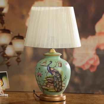 The bedroom living room decoration decoration lamp bedside lamp ceramic American country good new Chinese style garden
The bedroom living room decoration decoration lamp bedside lamp ceramic American country good new Chinese style garden