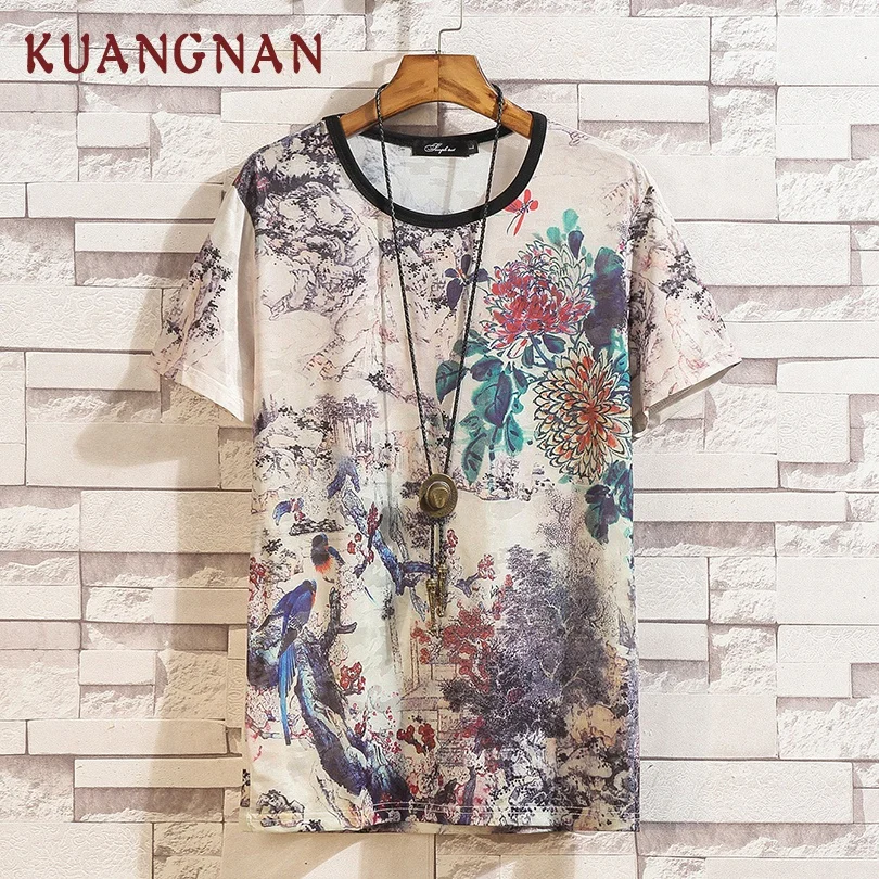 KUANGNAN Chinese Style T Shirt Men Harajuku Funny Tshirt Men T-Shirt Streetwear Men T Shirt 5XL Summer 2019 New Arrivals
KUANGNAN Chinese Style T Shirt Men Harajuku Funny Tshirt Men T-Shirt Streetwear Men T Shirt 5XL Summer 2019 New Arrivals