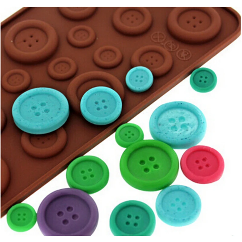 Silicone Mould 19-Hole Buttons Pattern Jelly Pudding Chocolate Mold Baking Tools Cake Decor
Silicone Mould 19-Hole Buttons Pattern Jelly Pudding Chocolate Mold Baking Tools Cake Decor
